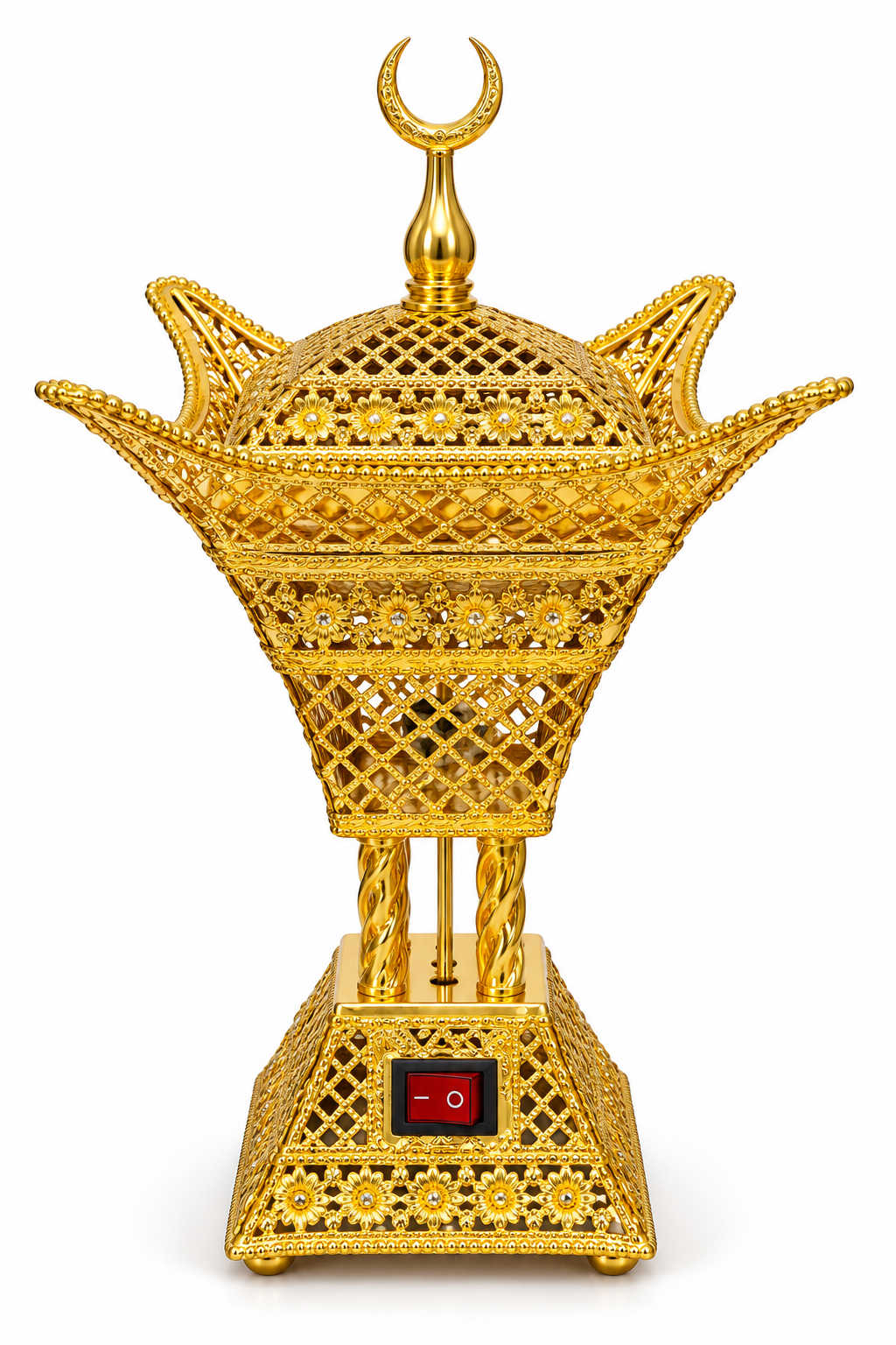 Gold Crescent Electric Incense Burner
