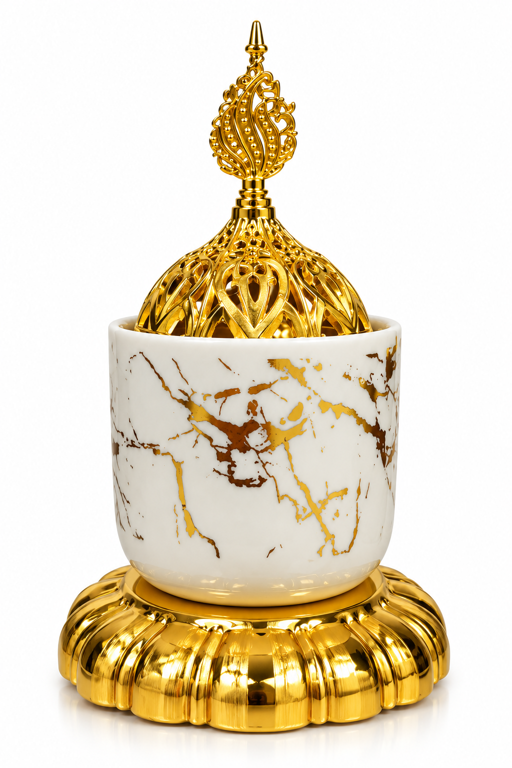 Royal Marble-Design Incense Burner